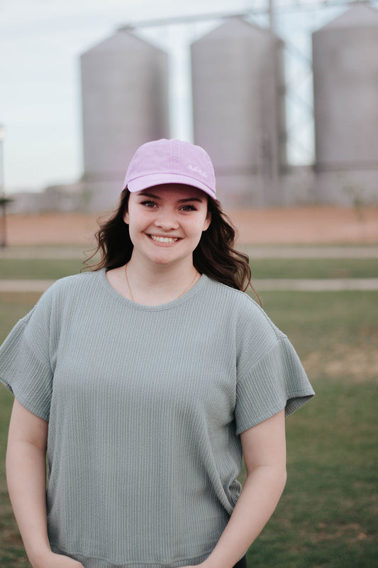 KENNA EMBROIDERED MAMA BASEBALL CAP IN LAVENDER